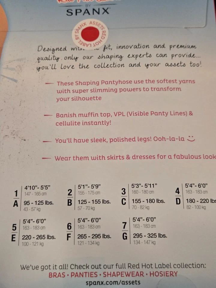 Spanx Assets Red Hot Label High Waist Sheers Size 6/F Blackest Black 1845 - Image 3 of 3