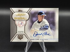David Cone Auto /150 - 2019 Topps, Legacy of Baseball #LBA-DC
