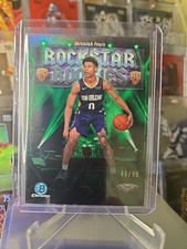 2025-26 Bowman Basketball Rockstar Rookies Jeremiah Fears Green /99