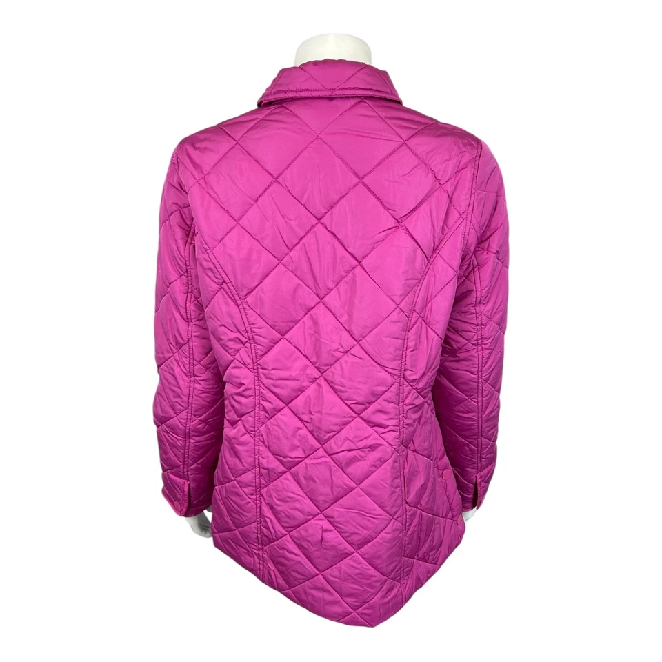 Chaqueta de Granero Acolchada Isaac Mizrahi con Forro Estampado Darling Pink Talla X-Pequeña Foto 2 de 2