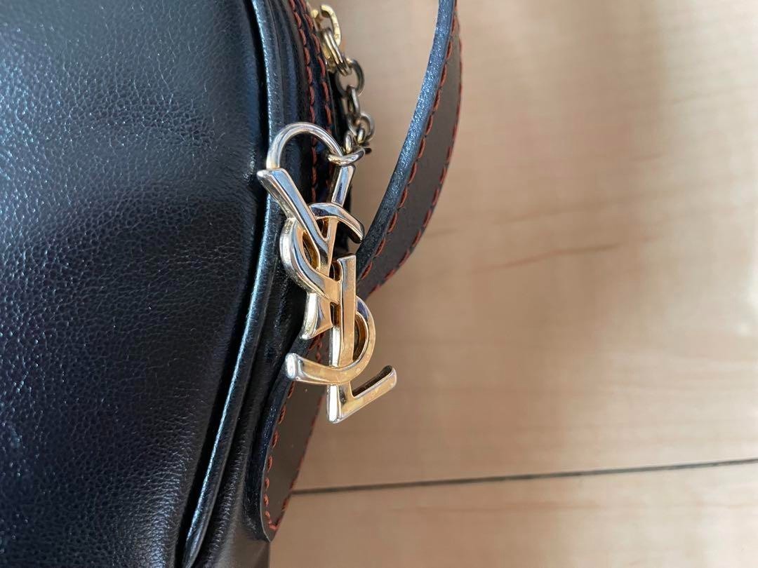 SAINT LAURENT Borsa a tracolla YSL nera vintage classica lusso donna borsetta usata