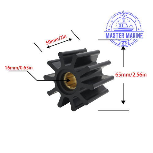 Flexible Impeller for Jabsco Inboard Motor 17937-0001 777-0001 Water Pump - Picture 3 of 8