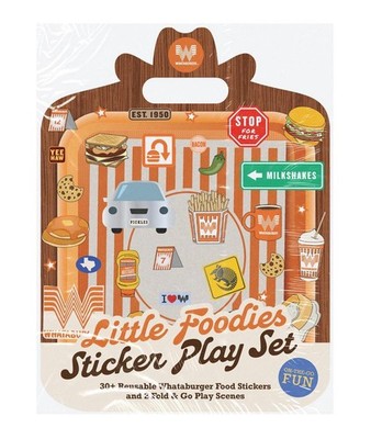 Little Foodies Reusable Sticker Play Set: 30+ Reusable Whataburger Food Stickers
