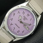 VINTAGE REFURBISHED SEIKO 5 AUTOMATIC JAPAN MENS ARABIC FIGURE WATCH a443384-1