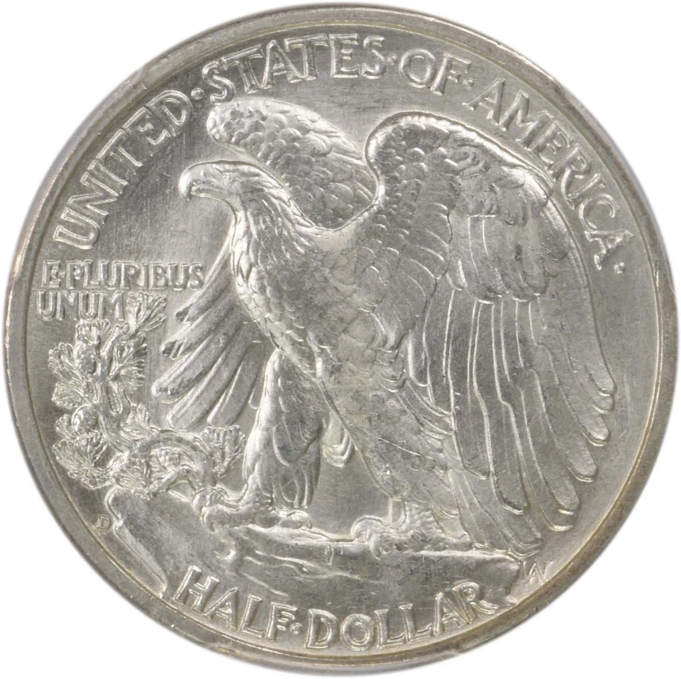 1938-D Walking Liberty Silver Half Dollar MS64 PCGS (CAC) - Image 4 of 4