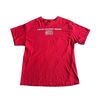 Nintendo 2006  I Have Control Issues  Red Vintage T-shirt Size L