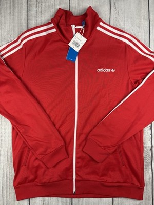 NWT! Adidas Track Top Jacket Full Zip Red Sz Large *Read/View