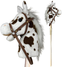 Stick Horse  Plush Handcrafted Hobby Horse  Stick Pony Provides Fun Pretend Pl