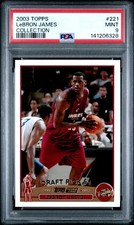 2003-04 Topps Draft Pick LeBron James Gold Foil Rookie Card PSA Mnt 9. rookie card picture
