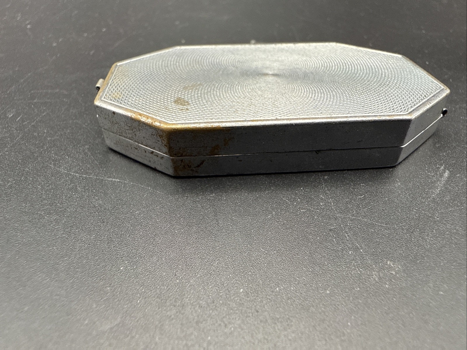 Vtg Houbigant Art Deco Compact Double Vanity Mirrored Powder Box Makeup Case