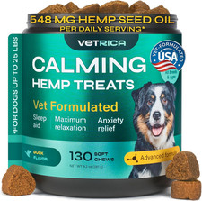 Calming Chews for Dogs   Anxiety Relief Treats w/ Valerian Turmeric  L-Theanine