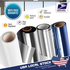 Mirror One Way Privacy Window Film Sticky Back Glass DIY Tint Glass Bubble Free