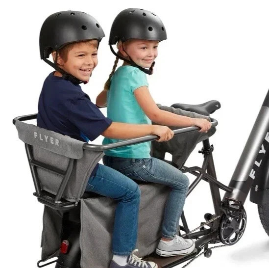 Radio Flyer Kid & Cargo Carrier Basket Holds 2 Kids AC804 For Flyer L885 EBike
