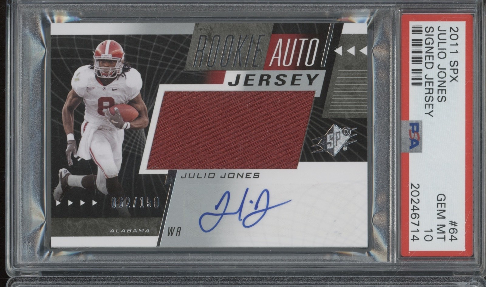 Julio Jones Spx #64 Signed Jersey