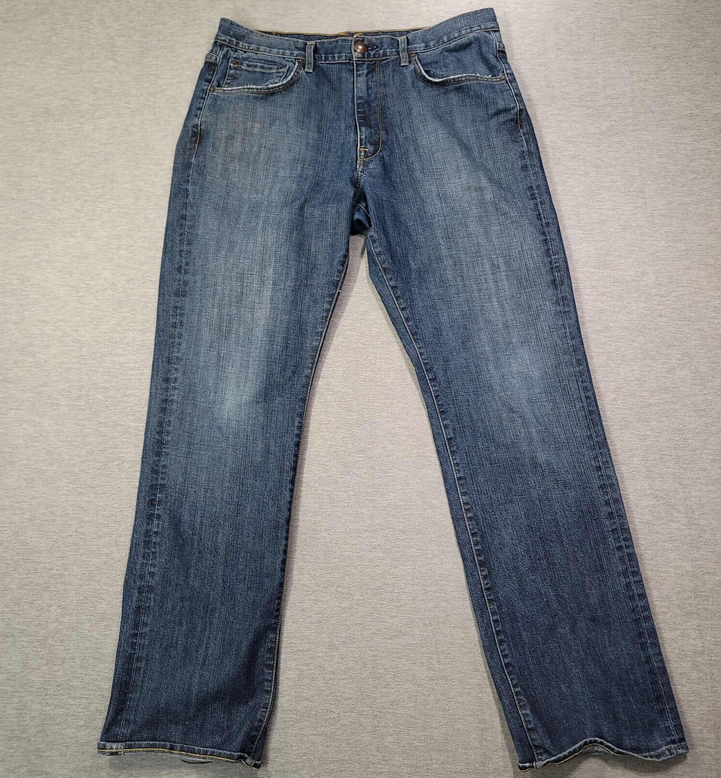 Agave Jeans Mens 36 (Fit 35x34) Blue Waterman Relaxed Straight Made In USA