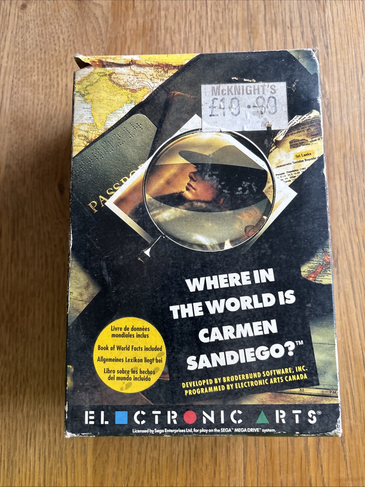 Juego De Colección Sega Megadrive Sin Jugar Donde en el Mundo está Carmen Sandiego Raro