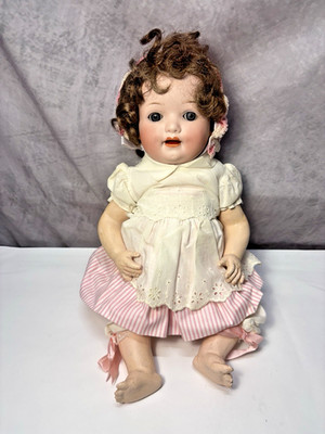 Antique Heubach Koppelsdorf 300-1 Bisque Head German Doll 14''   CC-33