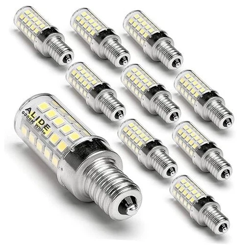 E12 C7 Led Candelabra Bulbs 6000k Daylight White, 60 Watt E12 Halogen - Picture 1 of 7
