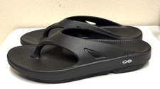 Oofos Original Recovery Sandals Black Thongs New Without Tags Unisex M10/ W12
