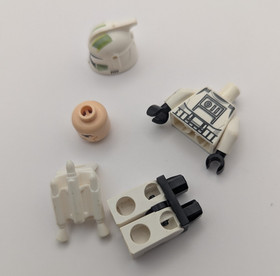 LEGO Star Wars Green Clone Trooper Horn Company Minifigure 7913 SW0298 Jetpack