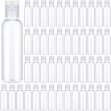 200 Pcs 2 Oz Clear Plastic Empty Bottles Small Travel Size Bottles with Flip ...