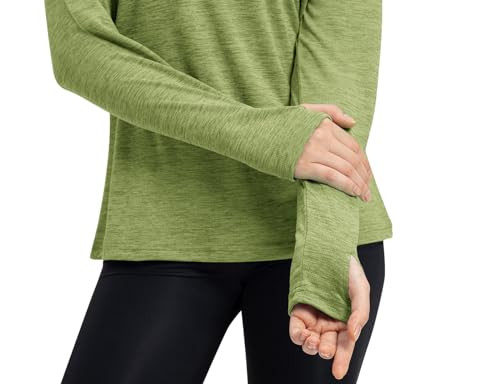 Womens UPF 50+ Sun Protection Hoodie Shirt Long Large A Regular 16-fruit Green - Picture 4 of 7