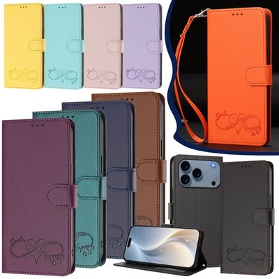 Flip Phone Case For iPhone Air 17 16 Plus 15 14 13 12 Pro Max Card Leather Cover