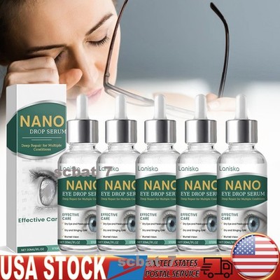 1~5x Nano Eye Drops Serum,Natural Nano Lubricant Eye Drop for Dry Eye Presbyopia