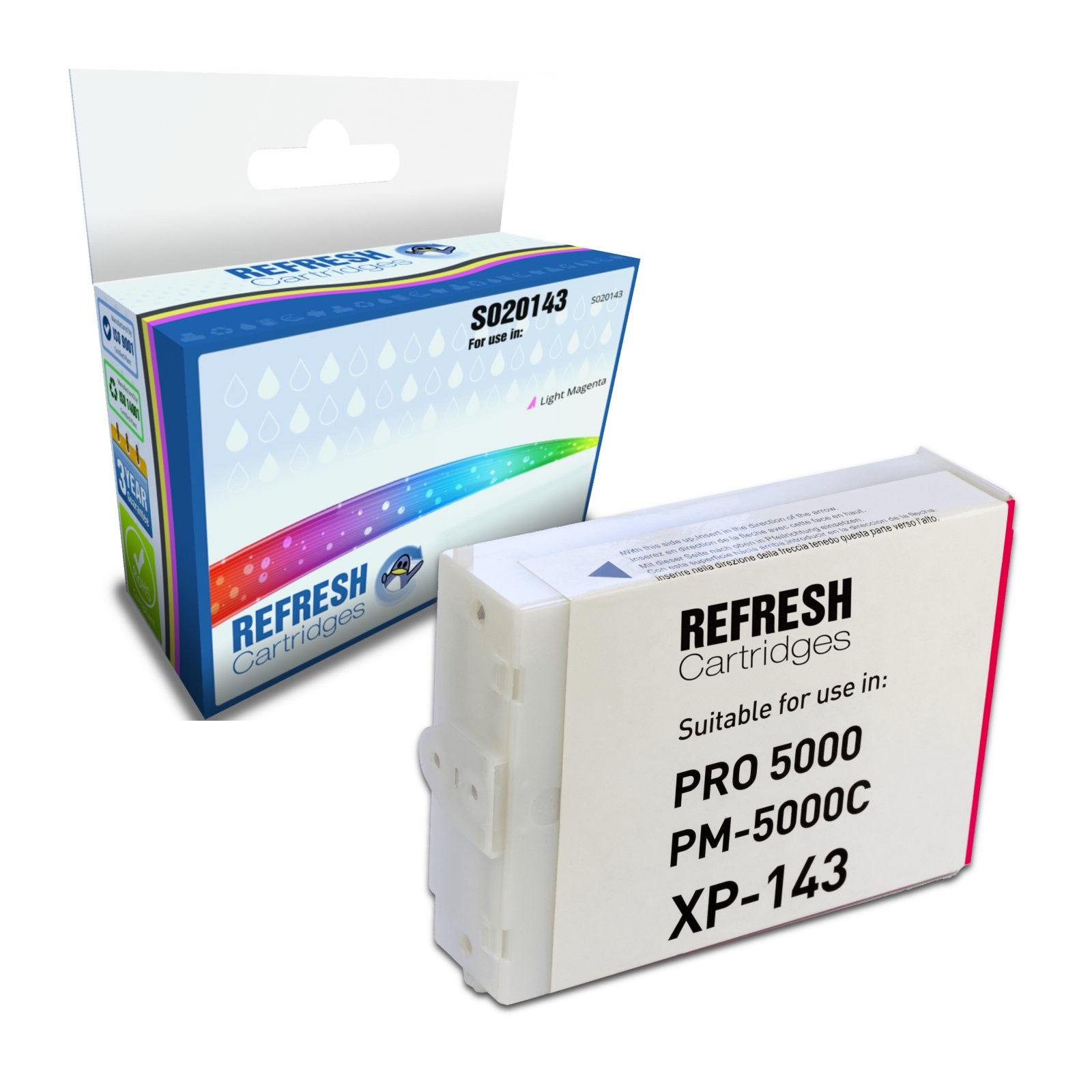 Refresh Cartridges Light Magenta S020143 Ink Compatible With Epson Printers