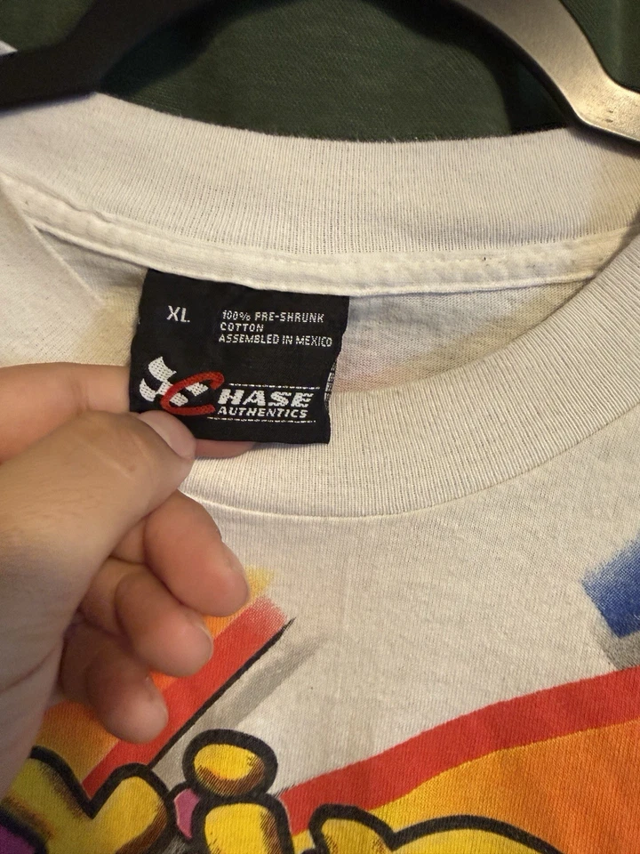 Vintage 90’s Dale Earnhardt Maximum Velocity Rainbow NASCAR AOP T-Shirt Men’s XL - Image 2 of 4