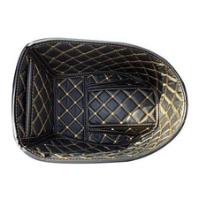 Black PU Seat Pad Liner Protective Pad for FAZZIO125 Motorcycle Bucket Seat