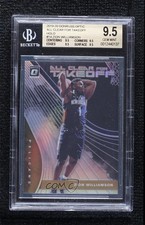 2019 Donruss Optic All Clear for Takeoff Holo Prizm Zion Williamson BGS 9.5 6fs