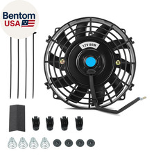 8 Inch Universal Slim Radiator Cooling Fan, 12V 80W High-Performance Reversible