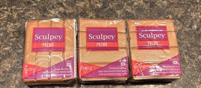 Lot Sculpey Copper Premium Oven Bake Polymer Clay set of 3 1.7 oz packs