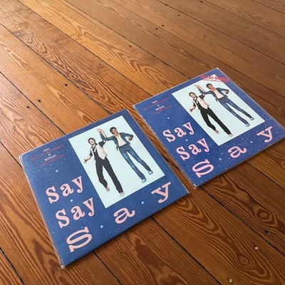 2x Michael Jackson Paul McCartney Say Say Say 12'' Maxi Single USA & Europe