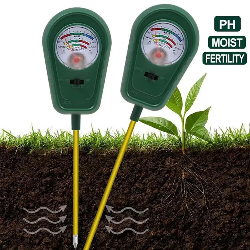 NEW SOIL LAWN FLOWER PLANT TEST METER GARDEN TESTER NPK pH B8C0 - Image 2 of 4