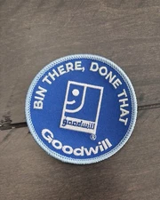 GOODWILL BIN THERE DONE THAT  BLUE BINS PATCH LIMITED EDITION New 3" Round