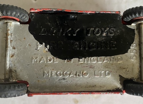 DINKY MECCANO SUPER TOYS FIRE ENGINE 955 w/o Extending Ladder ENGLAND VTG - Picture 10 of 18