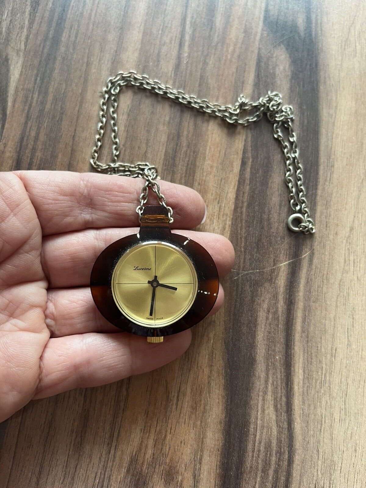 Vintage Swiss Lucerne Gold Watch Necklace or Pocket Watch - Etsy