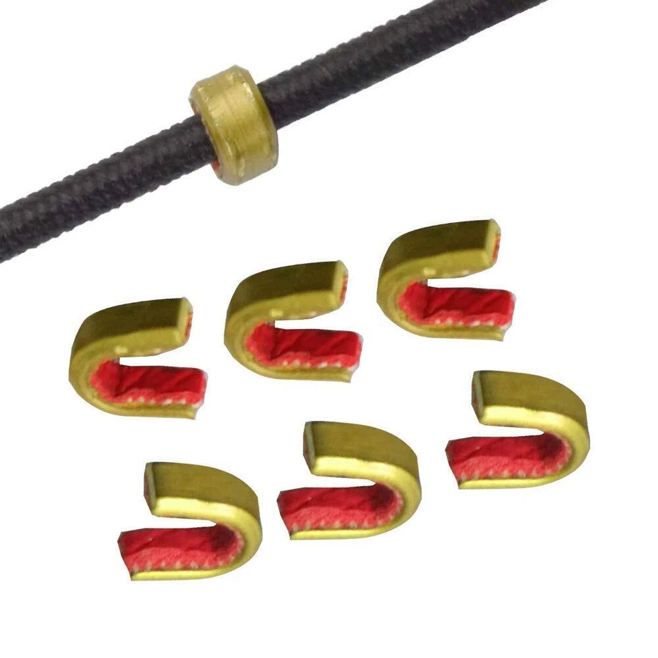 50pcs Archery Bow String Nock Points Brass Buckle Clips Nocking Protector Bow - Image 3 of 4