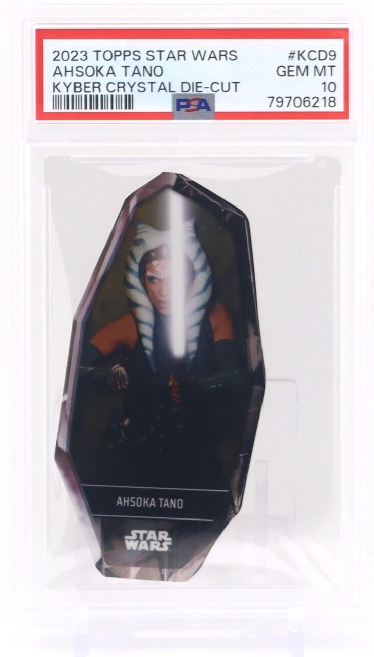 2023 Topps Star Wars AHSOKA TANO Kyber Crystal DieCut KCD9 PSA 10 eBay