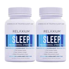 2-Pack Relaxium Sleep Natural Dietary Supplement for Better Sleep (120 Capsules)