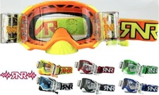 RNR Rip N Roll Platinum Roll off Goggles Motocross / Enduro 48mm WVS