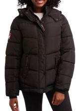 New Canada Weather Gear Womens Black Jacket Coat Size Large L - Tag $230