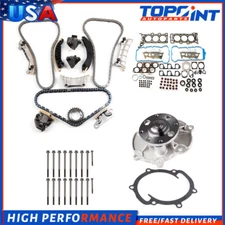 For Suzuki XL-7 3.6L Head Gasket Bolts Set Timing Chain Kit w/Water Pump