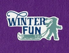 WINTER FUN Winter title die cuts scrapbook cards