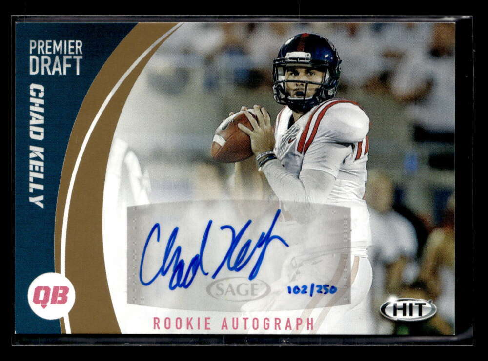 Chad Kelly SA-GE Hit Premier Draft Autographs #A43 Base