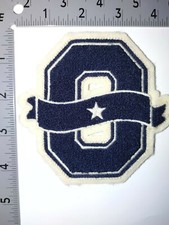 POLO RALPH LAUREN PATCHES BRAND NEW BLUE LETTER "O" PATCH