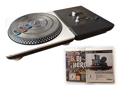 DJ HERO Turntable | PS2  & 2x PS3 DJ Hero Spiele | Ungeprüft