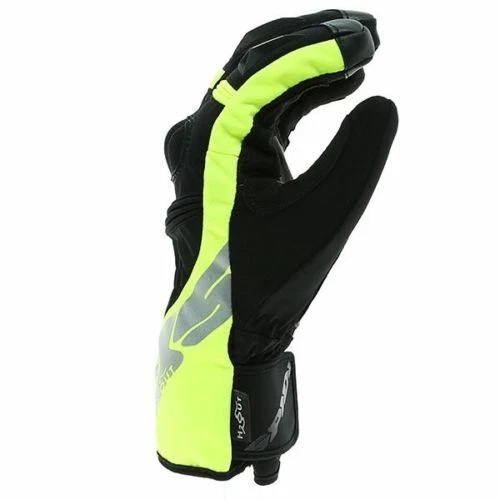 Spidi Alu Pro WP Motorcycle Waterproof Breathable Leather Gloves Black/Yellow - Image 3 of 4